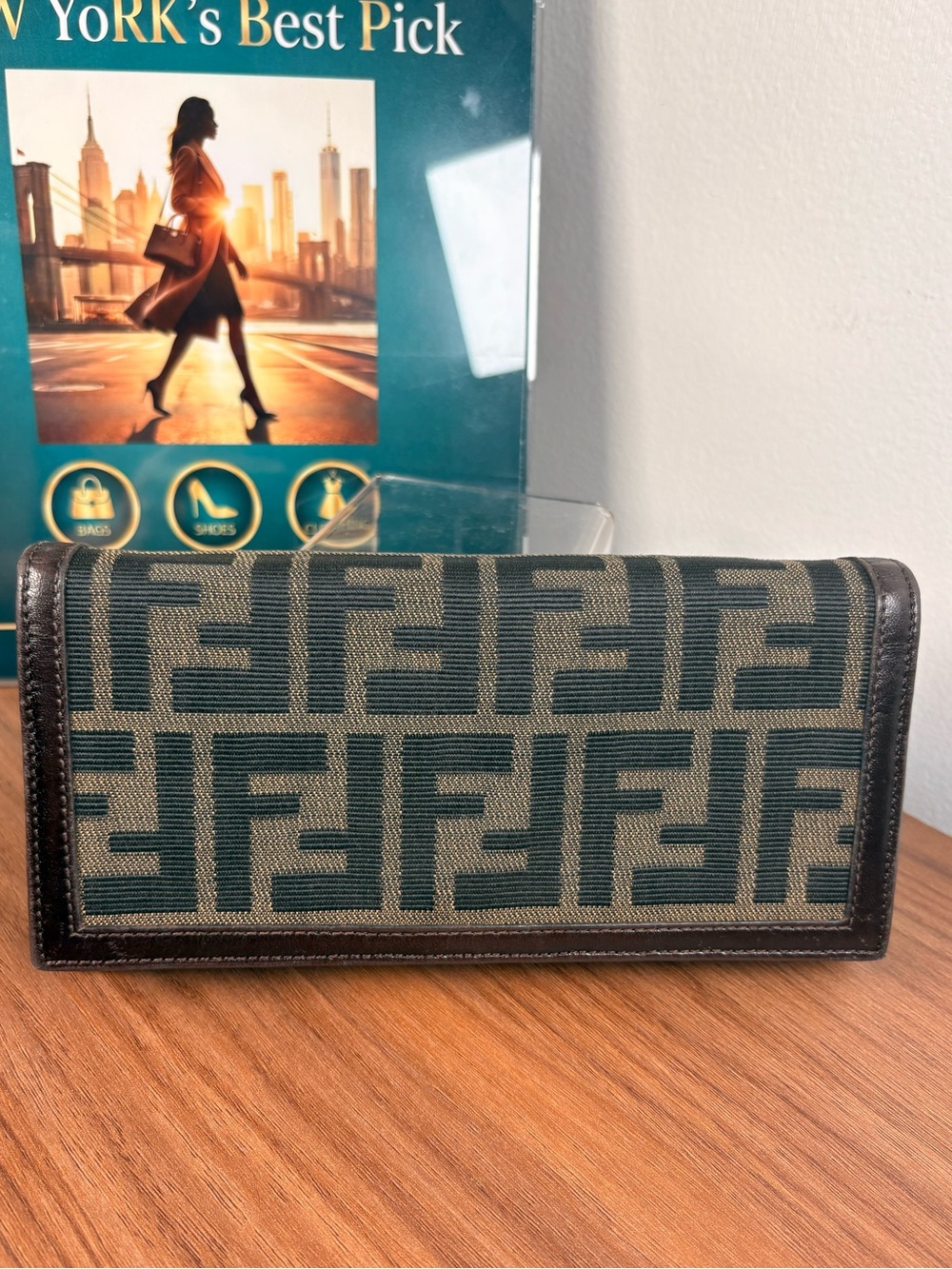 Fendi Zucca Continental Wallet – Brown